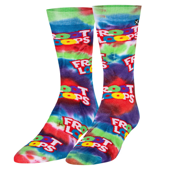 ODD SOX - Mens Crew Froot Loops Tie Dye