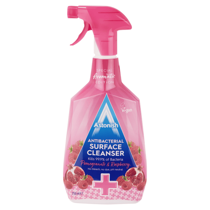 ASTONISH - Antibacterial Surface Cleaner Pomegranate & Rasp 750ml