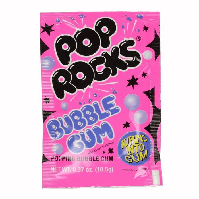 Pop Rocks Popping Candy Bubble Gum 9.5g