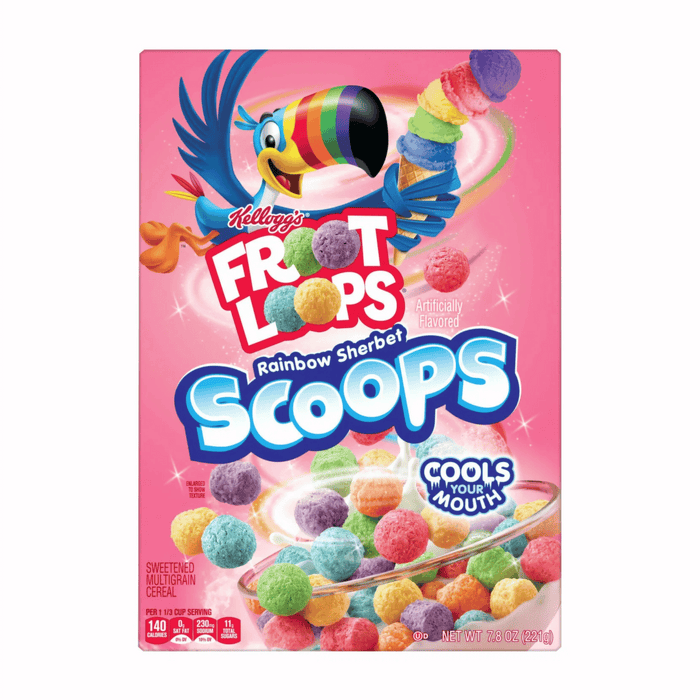 Kellogg's Froot Loops Rainbow Sherbet Scoops 221g