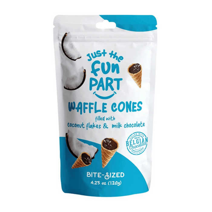 Just The Fun Part Waffle Cones - Coconut Milk Choc 120g