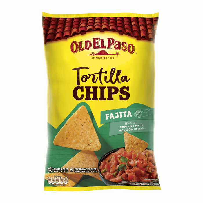 OLD EL PASO Tortilla Fajita Chips 185g