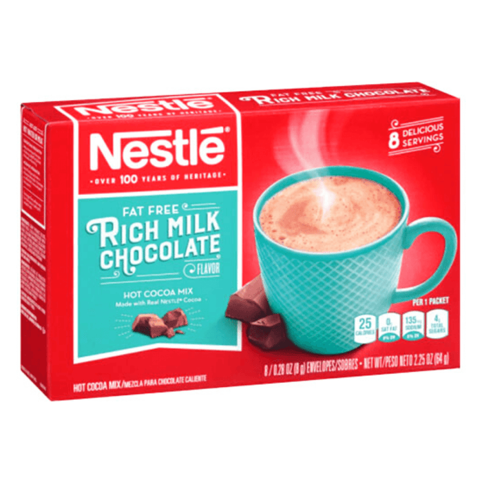 Nestle Classic Fat Free Hot Chocolate 64g