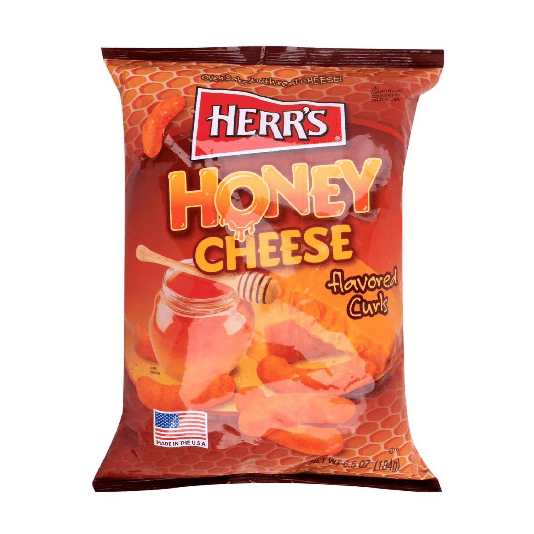 HERRS Cheese Curls Honey Cheese 184g — The Pantry SA