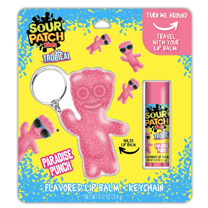 Sour Patch Kids Tropical Lip Balm & Key Chain